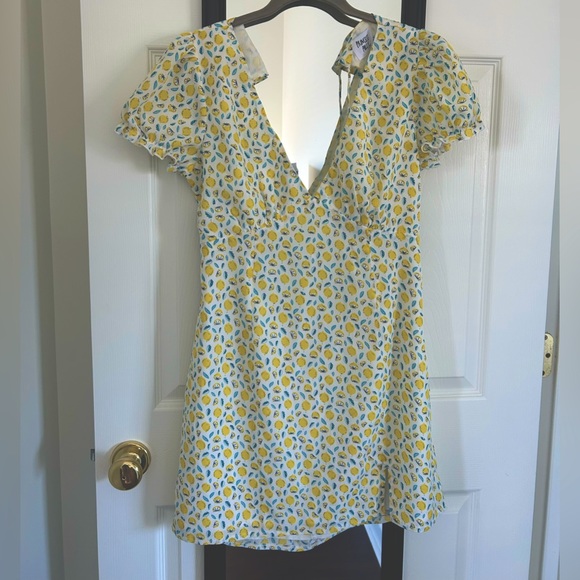 Princess Polly Lemon Dress - Size 10 - Picture 2 of 4